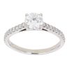 Platinum 1.32ct Brilliant Cut Lab Grown Diamond Solitaire Ring