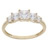14ct Yellow Gold Cubic Zirconia Ring