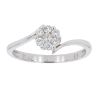 9ct White Gold 0.16ct Diamond Cluster Ring by Anya Belle