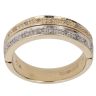 9ct Yellow and White Gold 0.10ct Diamond 'Always' Fancy Ring