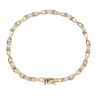 9ct Yellow Gold 0.75ct Brilliant Cut Diamond Bracelet 6.5"