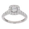 9ct White Gold 1.00ct Brilliant Cut Diamond Cluster Ring