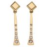 18ct Yellow Gold 0.40ct Brilliant Cut Diamond Drop Earrings