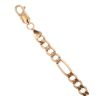 9ct Yellow Gold Figaro Bracelet 7.5"