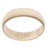 9ct Yellow Gold Patterned Edge 5mm Wedding Band