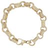 9ct Yellow Gold Fancy Belcher Bracelet 8"