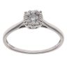 9ct White Gold 0.25ct Brilliant Cut Diamond Cluster Ring