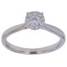 18ct White Gold 0.25ct Brilliant Cut Diamond Cluster Ring