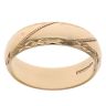 9ct Yellow Gold Patterned Wedding Band 6.07mm