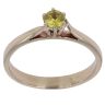 9ct Yellow Gold Yellow Gemstone Single Stone Ring