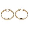 14ct Yellow Gold Greek Key Hoop Earrings