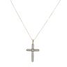 9ct Yellow Gold Cubic Zirconia Cross Pendant and Chain 20"