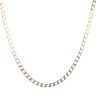 9ct Yellow Gold Square Curb Chain 18"