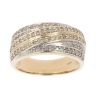 9ct Yellow Gold 0.75ct Brilliant Cut Diamond Crossover Ring