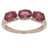 9ct Yellow Gold Kunzite Three Stone Ring