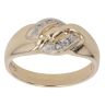 9ct Yellow Gold 0.05ct Diamond Fancy Knot Ring