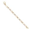 9ct Yellow Gold Cubic Zirconia Infinity Link Bracelet 7"