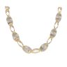 14ct Yellow and White Gold Greek Key Chain 26"