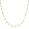 9ct Yellow Gold Fancy Oval Links Chain 18"