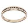 9ct Yellow Gold 0.15ct Diamond Half Eternity Ring