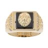 14ct Yellow Gold Cubic Zirconia Lion Ring