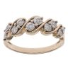 9ct Yellow Gold 0.10ct Diamond Fancy Ring