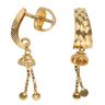 22ct Yellow Gold Faceted Drop Earrings