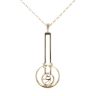 9ct Yellow Gold Rennie Mac Fancy Pendant And Chain  18"