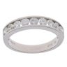 Platinum 1.00ct Brilliant Cut Diamond Half Eternity Ring