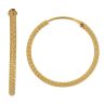 22ct Yellow Gold Dot Hoop Earrings
