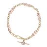 9ct Yellow and Rose Gold 0.01ct Diamond Annwyl T-Bar Clogau Bracelet 7.5"