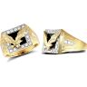 9ct Yellow Gold Gents Cubic Zirconia Ring