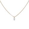 9ct Yellow Gold 0.65ct Brilliant Cut Diamond Two Stone Pendant and Chain 18"
