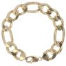 9ct Yellow Gold Figaro Bracelet 9"