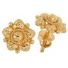 22ct Yellow Gold Floral Stud Earrings