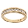18ct Yellow Gold 0.50ct Brilliant Cut Diamond Half Eternity Ring