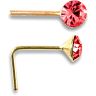 9ct Yellow Gold Cubic Zirconia Nose Stud