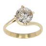 18ct Yellow Gold 2.12ct Diamond Solitaire Twist Ring