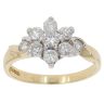 18ct Yellow Gold 0.70ct Brilliant Cut Diamond Cluster Ring