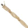 9ct Yellow Gold Twist Fancy Bracelet 7.5"