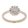 9ct Yellow Gold 0.25ct Brilliant Cut Diamond Cluster Ring