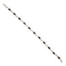 9ct Yellow Gold 0.03ct Diamond And Sapphire Bracelet 7.5"