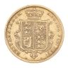 1883 Victoria Young Head UK Half Sovereign Coin