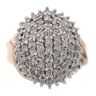9ct Yellow Gold 1.50ct Brilliant Cut Diamond Cluster Ring
