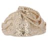 9ct Yellow Gold Patterned Saddle Ring