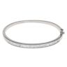 9ct White Gold 2.50ct Baguette Cut Diamond Bangle
