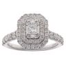 18ct White Gold 1.25ct Diamond Cluster Ring