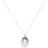 9ct White Gold 0.60ct Brilliant Cut Diamond Fancy Pendant And Chain 18"