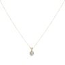 18ct Yellow Gold 0.25ct Brilliant Cut Diamond Solitaire Pendant And Chain 18"