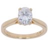 18ct Yellow Gold Moissanite Single Stone Ring